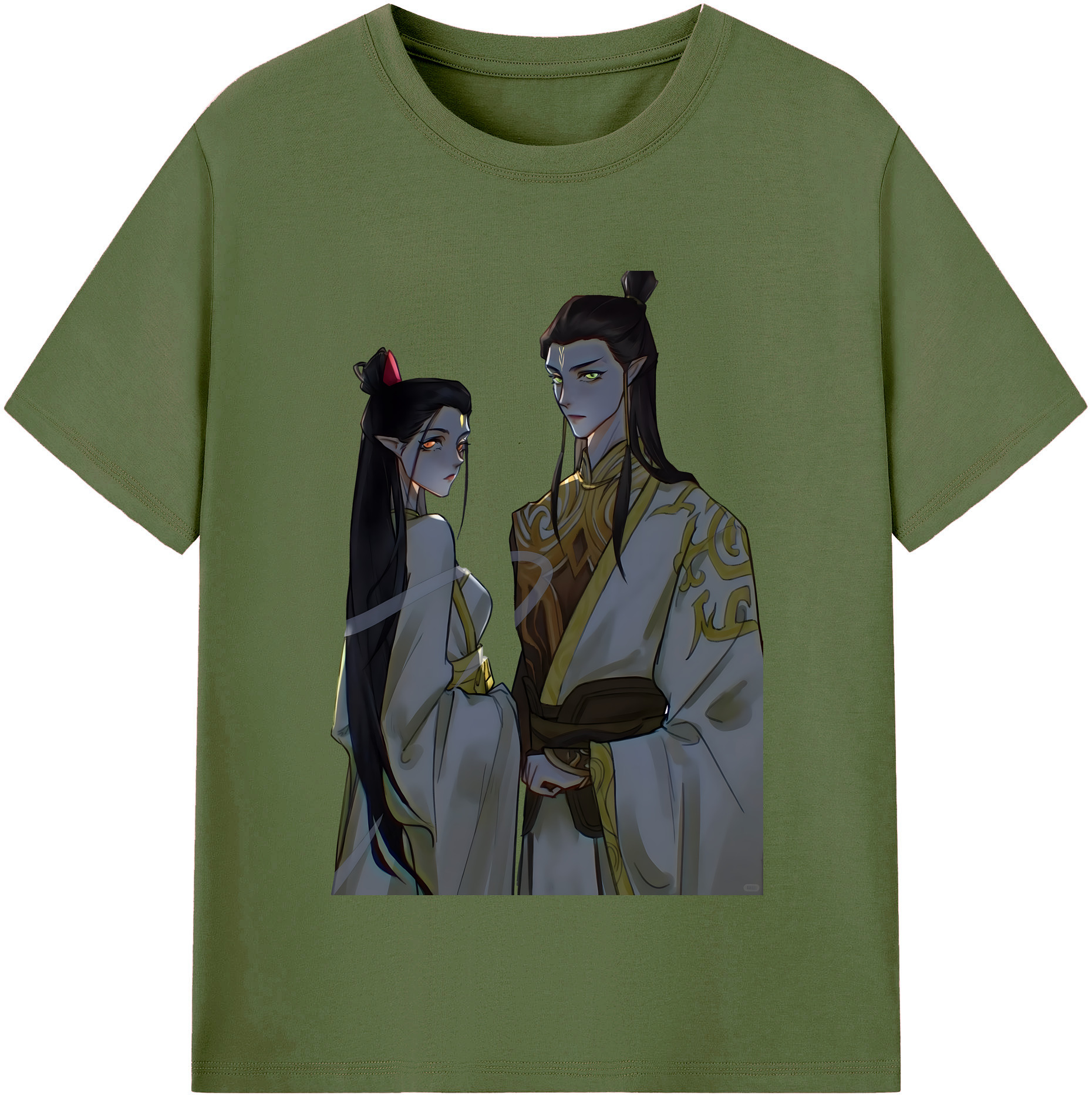 （画像用） Ne Zha 2 ナタ 魔童の大暴れ 綿100％半袖Tシャツ（フロントプリント）